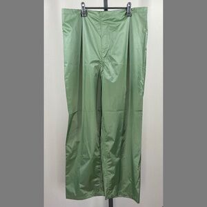 NEW Blauer Rain Pants Mens Large green nylon outdoor work wear vintage deadstock